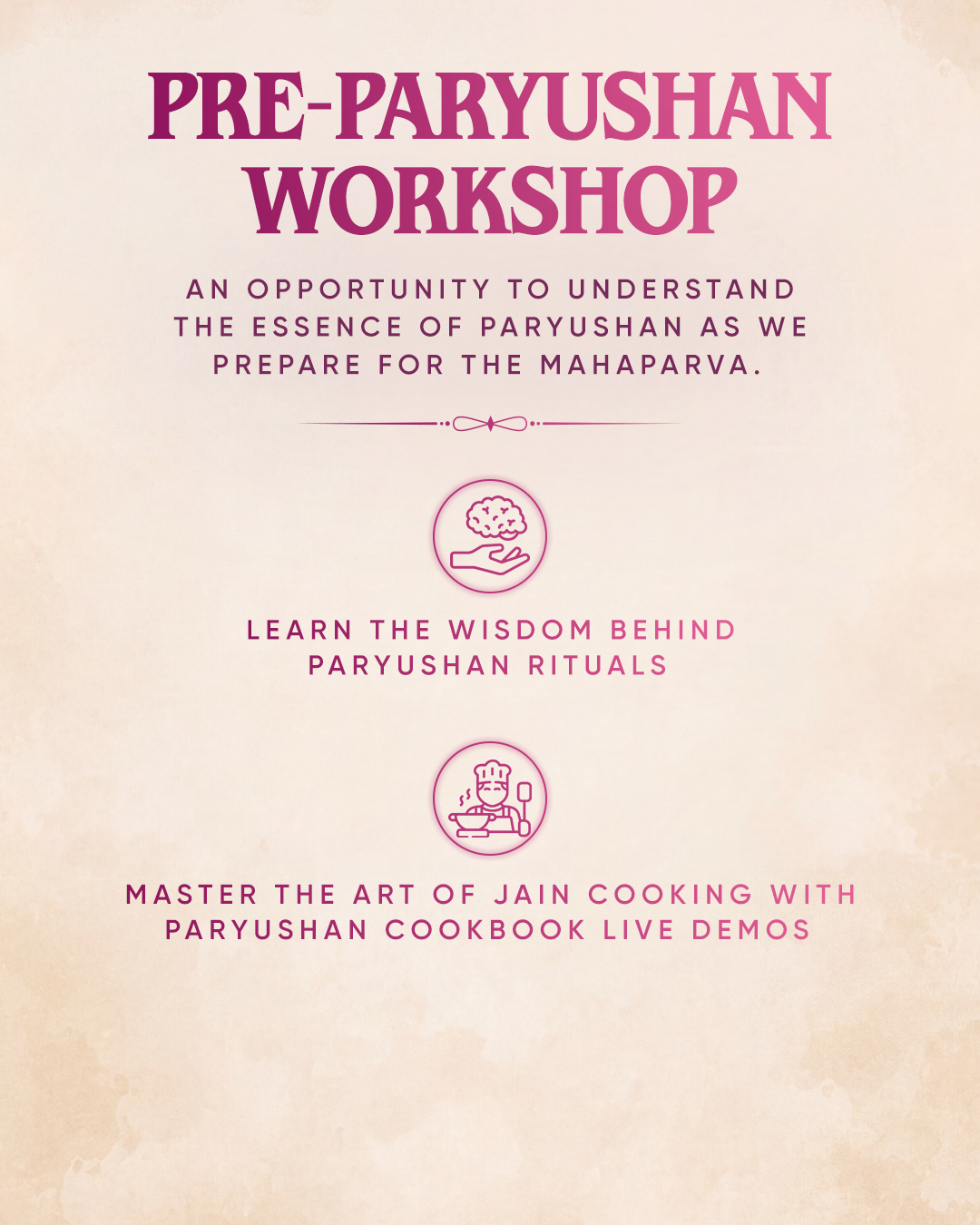 Pre-Paryushan Workshop